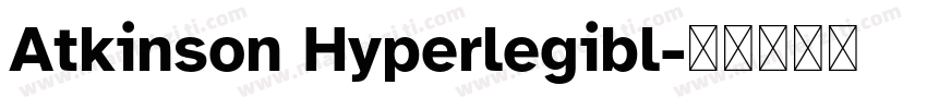 Atkinson Hyperlegibl字体转换